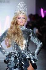 PARIS HILTON at Christian Cowan Fall/Winter 2017 Fashion Show at New York Fashion Week 02/09/2017