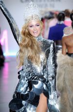 PARIS HILTON at Christian Cowan Fall/Winter 2017 Fashion Show at New York Fashion Week 02/09/2017
