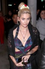 PARIS JACKSON Arrives at Republic Records Grammy After Party in West Hollywood 02/12/2017