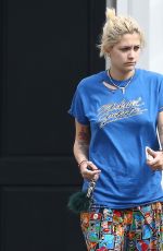 PARIS JACKSON Without Makeup Out in Beverly Hills 02/19/2017