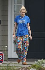 PARIS JACKSON Without Makeup Out in Beverly Hills 02/19/2017