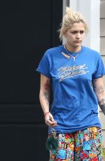 PARIS JACKSON Without Makeup Out in Beverly Hills 02/19/2017