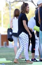 PIA MUEHLENBECK at a Yoga Event at Barangaroo in Sydney 02/16/2017