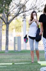 PIA MUEHLENBECK at a Yoga Event at Barangaroo in Sydney 02/16/2017