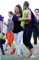 PIA MUEHLENBECK at a Yoga Event at Barangaroo in Sydney 02/16/2017