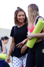 PIA MUEHLENBECK at a Yoga Event at Barangaroo in Sydney 02/16/2017