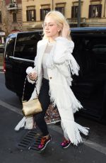 PIXIE LOTT Out and About in Milan 02/25/2017