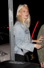 POPPY DELEVINGNE Laves a Bar in Los Angeles 02/01/2017