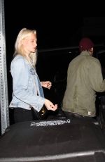 POPPY DELEVINGNE Laves a Bar in Los Angeles 02/01/2017