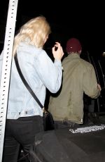 POPPY DELEVINGNE Laves a Bar in Los Angeles 02/01/2017