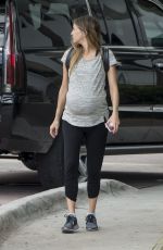 Pregnant ALESSANDRA MEYER Out in Miami 02/04/2017