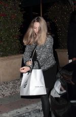 Pregnant AMANDA SEYFRIED at Madeo Restaurant in Hollywood 02/04/2017