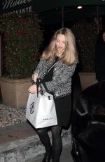Pregnant AMANDA SEYFRIED at Madeo Restaurant in Hollywood 02/04/2017