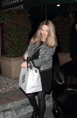 Pregnant AMANDA SEYFRIED at Madeo Restaurant in Hollywood 02/04/2017