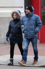 Pregnant AMANDA SEYFRIED Out in New York 02/03/2017