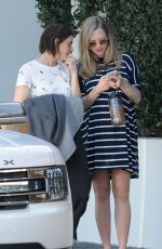 Pregnant AMANDA SEYFRIED Out in West Hollywood 02/13/2017