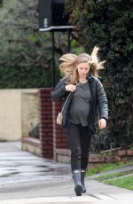 Pregnant AMANDA SEYFRIED Out and About in Los Angeles 02/07/2017