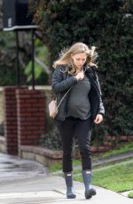 Pregnant AMANDA SEYFRIED Out and About in Los Angeles 02/07/2017