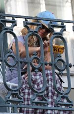 Pregnant BEYONCE KNOWLES on a Balcony in New Orleans 02/19/2017