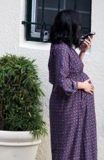 Pregnant BRIE BELLA at a Beauty Parlor in Los Angeles 02/16/2017