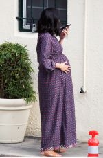 Pregnant BRIE BELLA at a Beauty Parlor in Los Angeles 02/16/2017