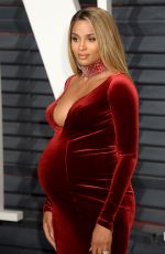 Pregnant CIARA at 2017 Vanity Fair Oscar Party in Beverly Hills 02/26/2017