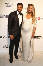 Pregnant CIARA at 25th Annual Elton John Aids Foundation’s Oscar Viewing Party in Hollywood 02/26/2017