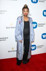 Pregnant CIARA at Warner Music Group Grammy After Party in Los Angeles 02/12/2017