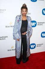 Pregnant CIARA at Warner Music Group Grammy After Party in Los Angeles 02/12/2017