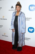 Pregnant CIARA at Warner Music Group Grammy After Party in Los Angeles 02/12/2017