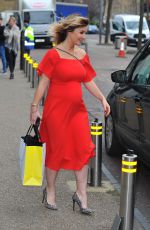 Pregnant HELEN SKELTON Leaves ITV Studios in London 02/21/2017