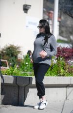 Pregnant LAURA PREPON Out and About in Glendale 02/24/2017