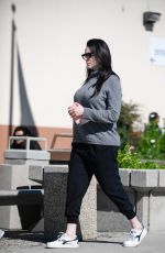 Pregnant LAURA PREPON Out and About in Glendale 02/24/2017