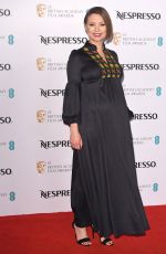Pregnant MYANNA BURING at Bafta Nespresso Nominees’ Party in London 02/11/2017
