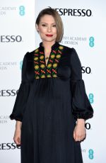Pregnant MYANNA BURING at Bafta Nespresso Nominees’ Party in London 02/11/2017