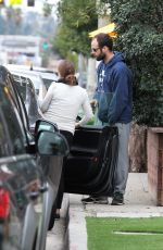 Pregnant NATALIE PORTMAN Out for Lunch in Los Feliz 02/20/2017