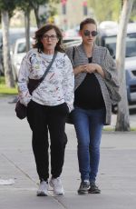 Pregnant NATALIE PORTMAN Out for Lunch in Silverlake 02/16/2017