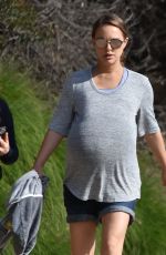 Pregnant NATALIE PORTMAN Out Hikinig in Los Feliz 02/15/2017