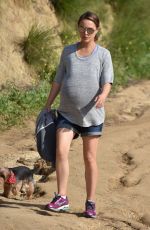 Pregnant NATALIE PORTMAN Out Hikinig in Los Feliz 02/15/2017