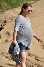 Pregnant NATALIE PORTMAN Out Hikinig in Los Feliz 02/15/2017