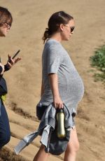 Pregnant NATALIE PORTMAN Out Hikinig in Los Feliz 02/15/2017