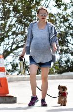 Pregnant NATALIE PORTMAN Out Hikinig in Los Feliz 02/15/2017