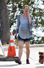 Pregnant NATALIE PORTMAN Out Hikinig in Los Feliz 02/15/2017