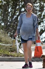 Pregnant NATALIE PORTMAN Out Hikinig in Los Feliz 02/15/2017