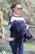 Pregnant NATALIE PORTMAN Out Hikking in Los Angeles 02/08/2017