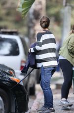 Pregnant NATALIE PORTMAN Out Hikking in Los Angeles 02/08/2017