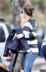 Pregnant NATALIE PORTMAN Out Hikking in Los Angeles 02/08/2017