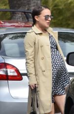 Pregnant NATALIE PORTMAN Out in Los Feliz 02/04/2017