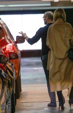 Pregnant ROSIE HUNTINGTON-WHITELEY and Jason Statham Out for Lunch in Beverly Hills 02/19/2017