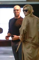 Pregnant ROSIE HUNTINGTON-WHITELEY and Jason Statham Out for Lunch in Beverly Hills 02/19/2017